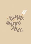 bonne ann&eacute;e 2026 sur fond beige &eacute;l&eacute;gant